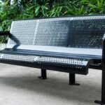 Buy Commercial Metal Park Bench