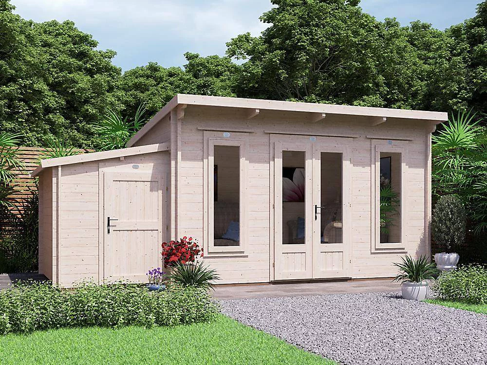 Buy Dunster House Terminator Pent Log Cabin