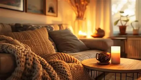 Warm Evening Living Room Glow